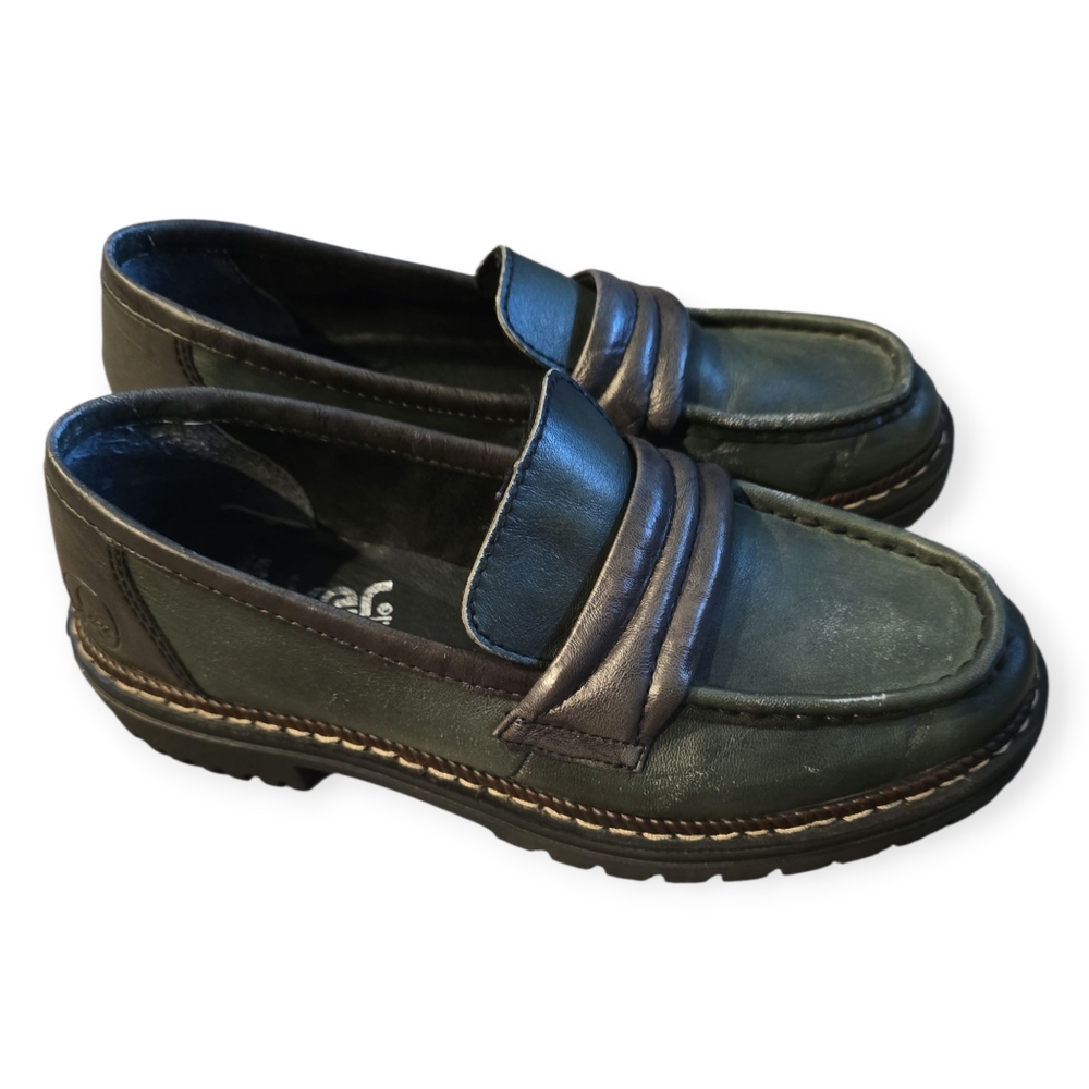 RIEKER Olivia 50 Loafer in Olive Size 38 or US 7/7.5 - Picture 3 of 9
